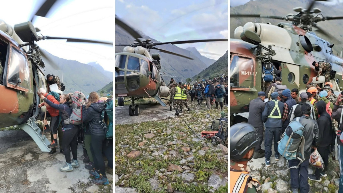 बुढीगण्डकी बाढीः ९५ जनाको उद्धार, ९ विदेशीसहित ३५ जनालाई काठमाडौँ ल्याइयो